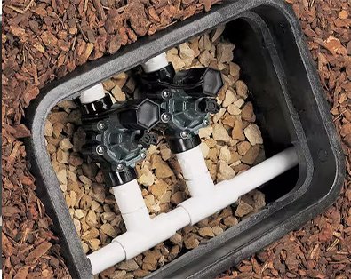 Technician repairing washing machine